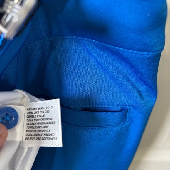 Lady Hagen Golf Skort Size 10 Blue White Skirt Pickleball Tennis Pockets Preppy - Picture 8 of 9
